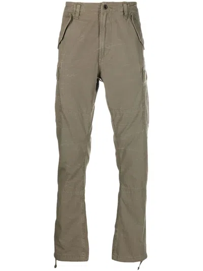 Polo Ralph Lauren Logo Patch Cargo Pants In Brown