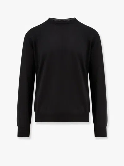 Nugnes 1920 Virgin Wool Basic Sweater In Black