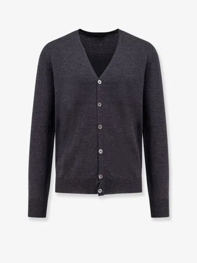 Nugnes 1920 Virgin Wool Cardigan In Gray
