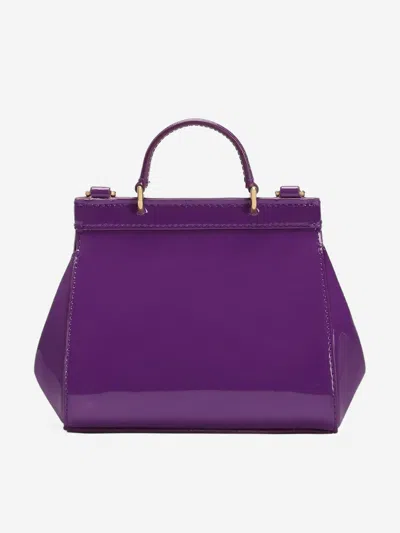 Dolce & Gabbana Samall Sicily Tote Bag In Purple