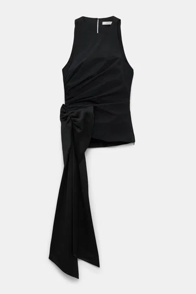 Dorothee Schumacher Bow-detail Draped Top In Black