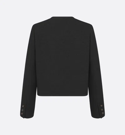 Dior Cropped Jacket In Black
