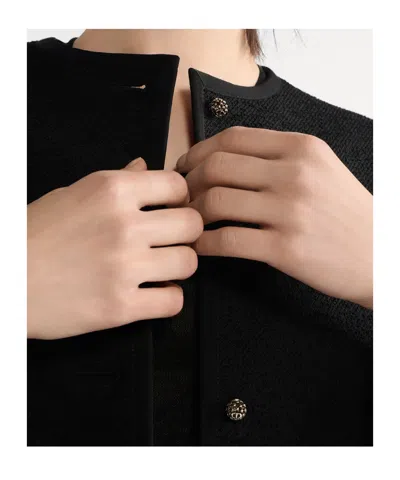 Dior Cropped Jacket In Black