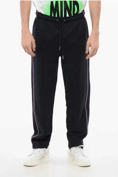 Eden Park Drawstring Waist Cotton Champions Joggers In Blue