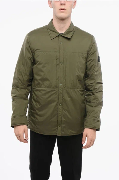 Moose Knuckles Lightweight Jacket With Snap Buttons In Green