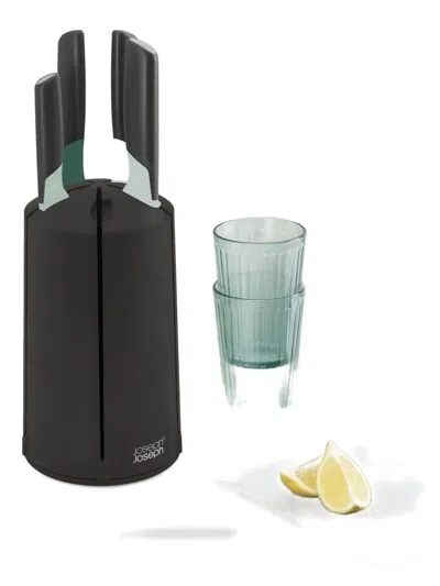 Joseph Joseph Rotating-block Knifes (set Of Five) In Black