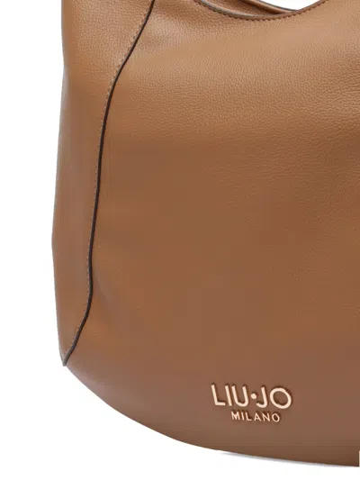 Liu •jo Liu Jo Studded Panel Top-handle In Brown