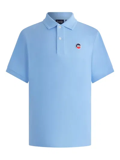 Fusalp Gerlo Short-sleeve Polo Shirt In Blue