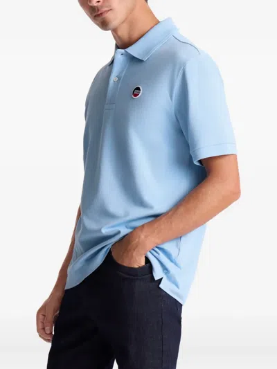 Fusalp Gerlo Short-sleeve Polo Shirt In Blue