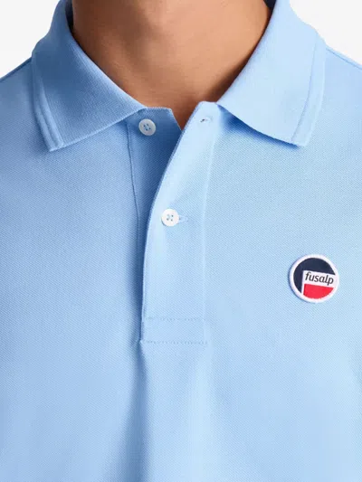 Fusalp Gerlo Short-sleeve Polo Shirt In Blue
