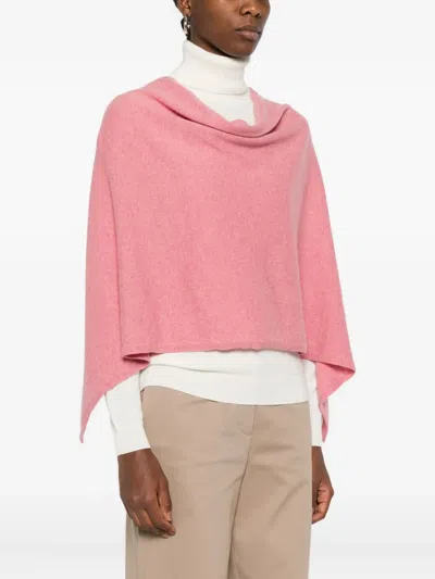 Eric Bompard Cowl-neck Cashmere Poncho In Gold
