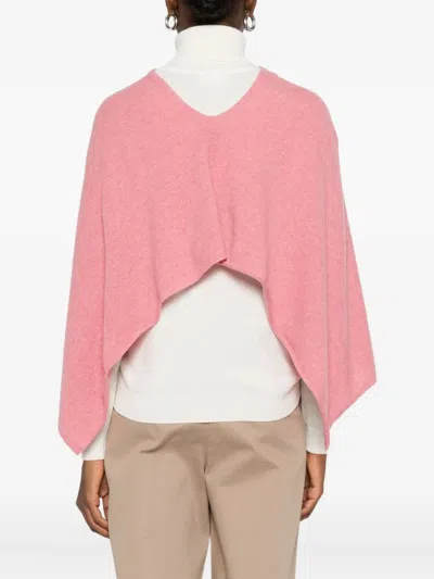 Eric Bompard Cowl-neck Cashmere Poncho In Gold