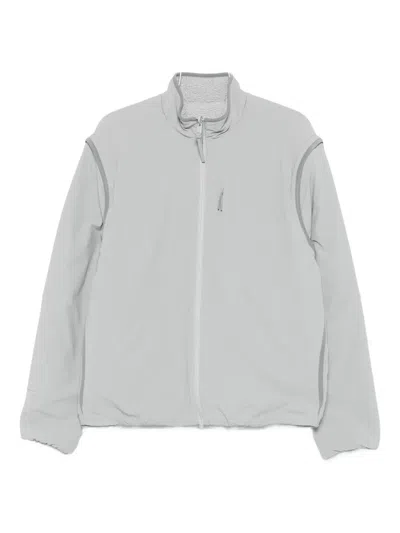 正面拉链拼接夹克