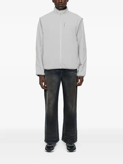 正面拉链拼接夹克