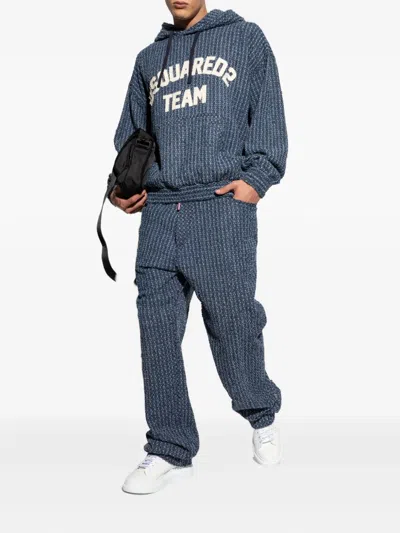 Dsquared2 Long-sleeved Sweatshirt In Blue