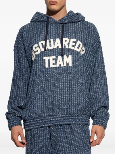 Dsquared2 Long-sleeved Sweatshirt In Blue