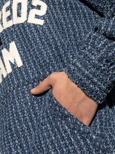 Dsquared2 Long-sleeved Sweatshirt In Blue