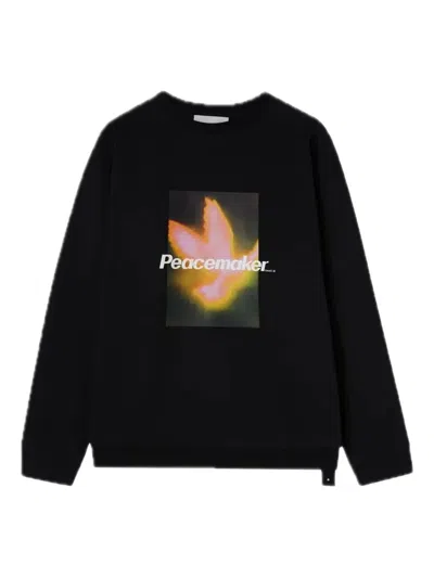 Peacemaker Oamc Graphic-print Crewneck Sweatshirt In Black