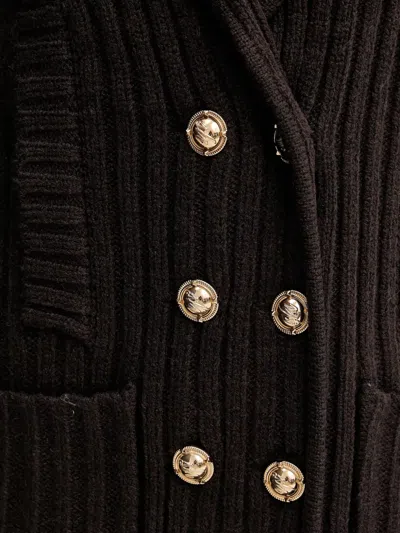 罗纹双排扣开衫