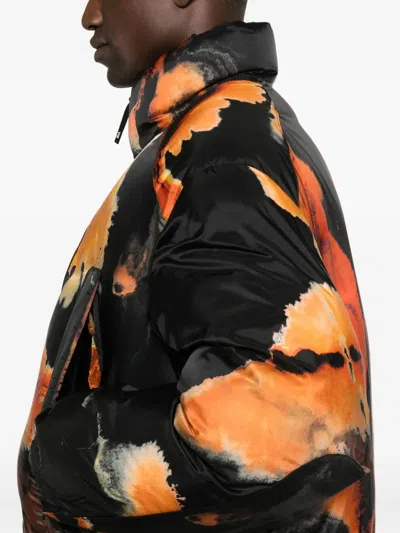 Y-3 Aop Padded Jacket In Black