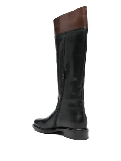 Nero Giardini Leather Logo-detail Boots In Multi