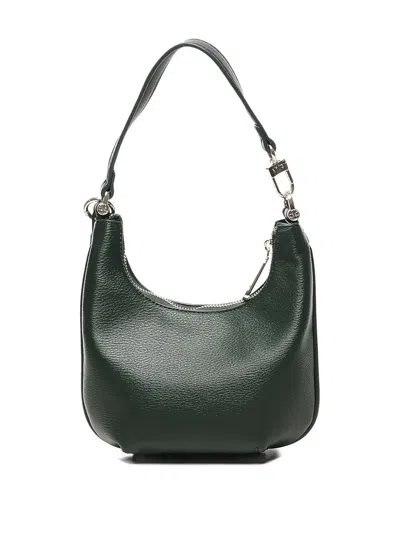 拉链开合半月形单肩包