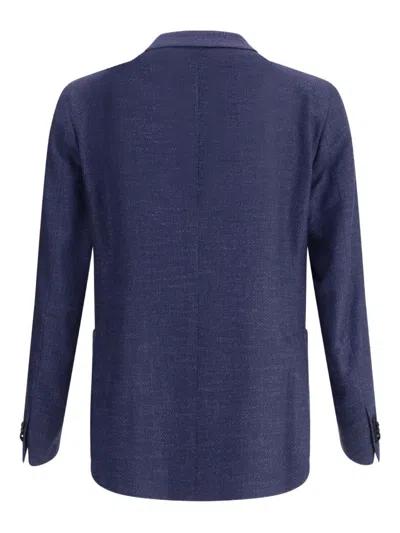 Tagliatore Double-breasted Blazer In Blue