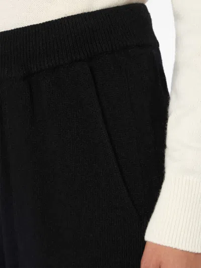 Mc2 Saint Barth Pocket-detail Drawstring Trousers In Black