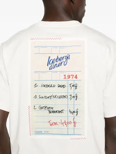 Iceberg T Shirts White In White