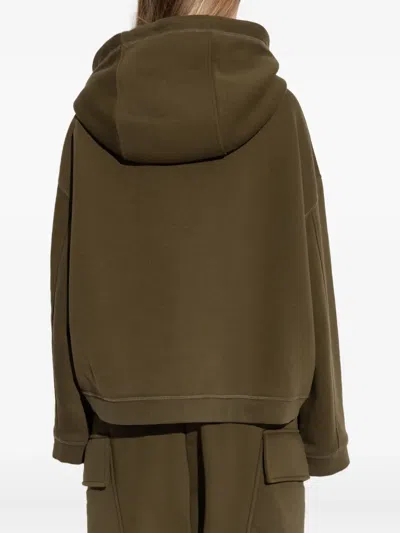 Dsquared2 Embroidered-logo Hoodie In Green