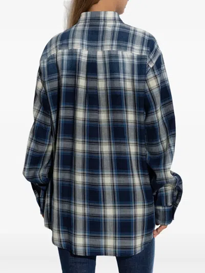 Dsquared2 Checked-pattern Shirt In Blue