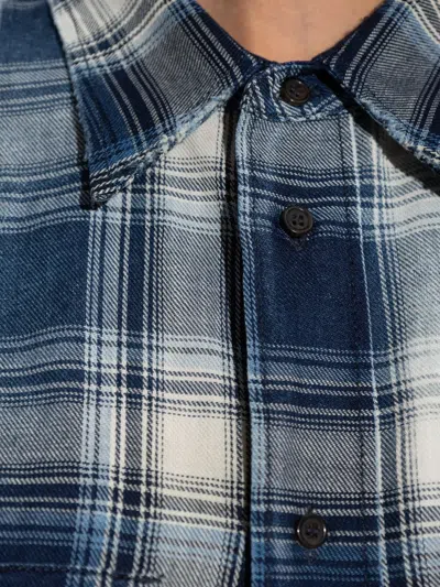 Dsquared2 Checked-pattern Shirt In Blue
