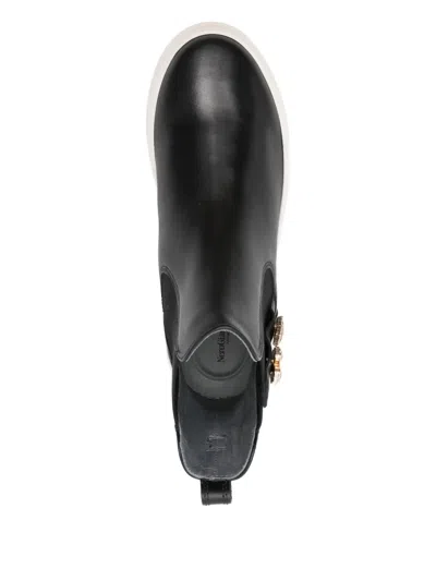 Nero Giardini 35mm Embellished Elastic-sided Boots In Black