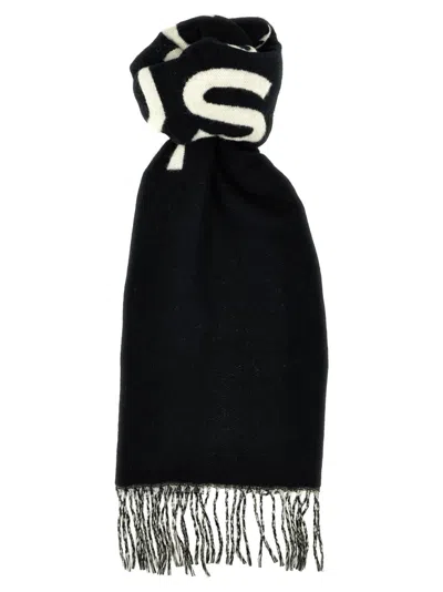 Marc Jacobs Marc Is Joy Scarf In Black And White Wool  In Black