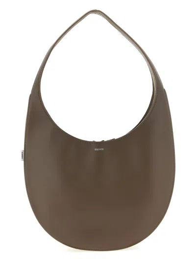 Coperni Medium Curved Shoulder Bag With Top Handle In Neutral