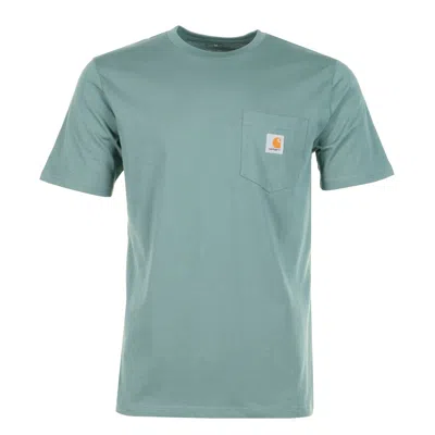 Carhartt T Shirt With Chest Pocket In Green