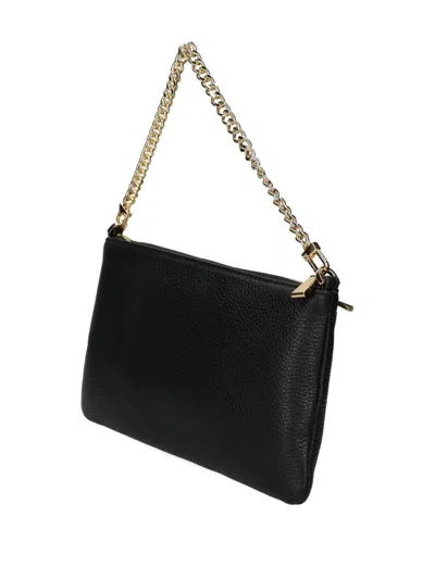 Michael Michael Kors Versatile Leather Shoulder Bag With Chain Strap In Black