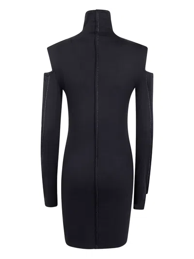 Thom Krom High Neck Mini Dress In Black