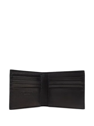 Dsquared2 Embossed Logo Leather Wallet In Black