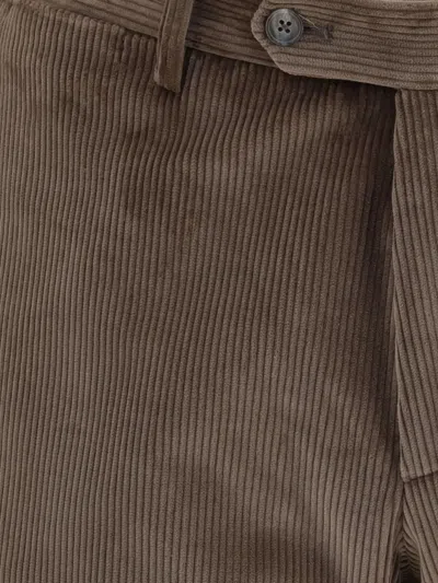 Tagliatore Corduroy Two-button Suit In Blue