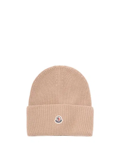 Moncler Hats Neutral In Sand
