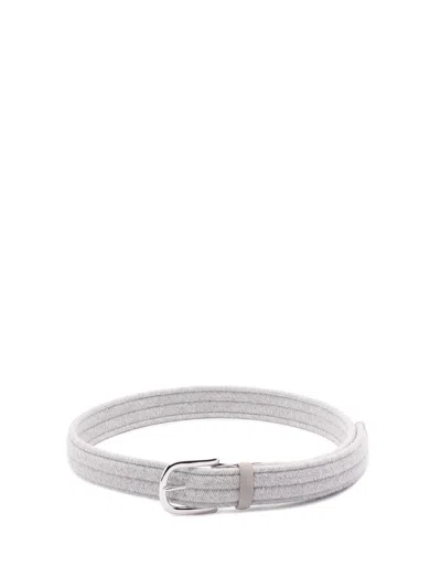 Orciani Elast Wool Wool Belt In Gray