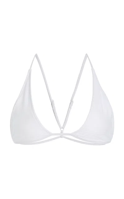 Tropic Of C Equator Triangle Bikini Top In White