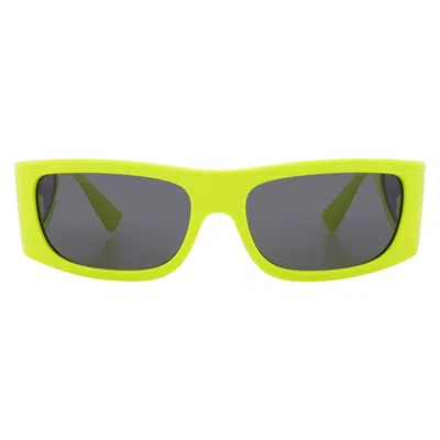 Versace Grey Wrap Men's Sunglasses Ve4482 544987 57 In Yellow