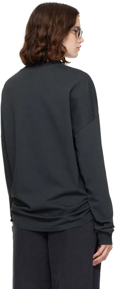 Still Kelly Black Boxy Long Sleeve T-shirt