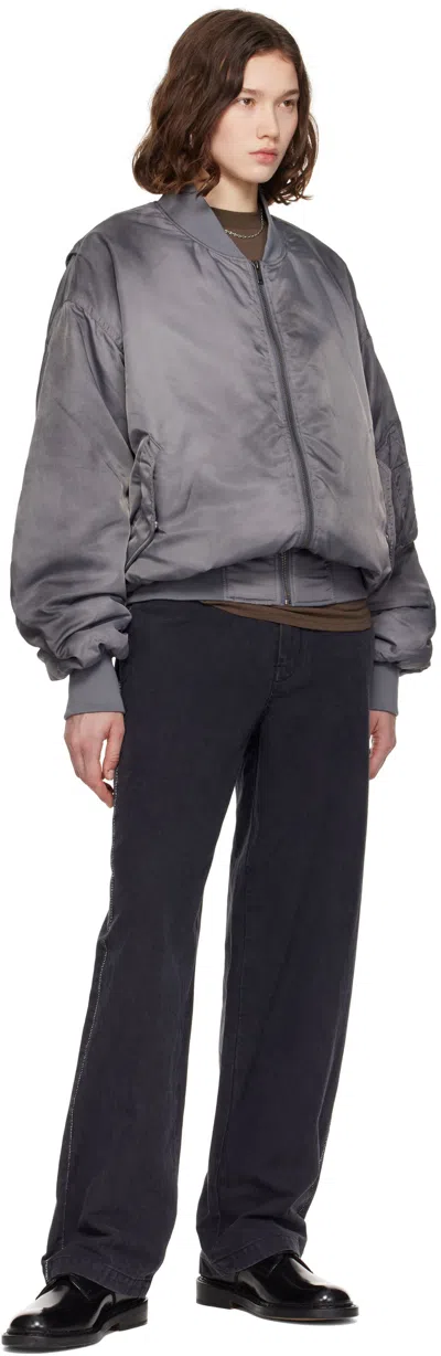 Still Kelly Gray Round Bomber Jacket