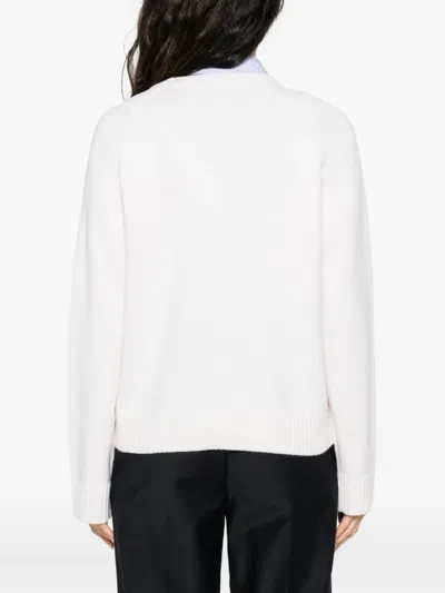 Maje Amour Paris-ny Embroidered Sweater In Neutral