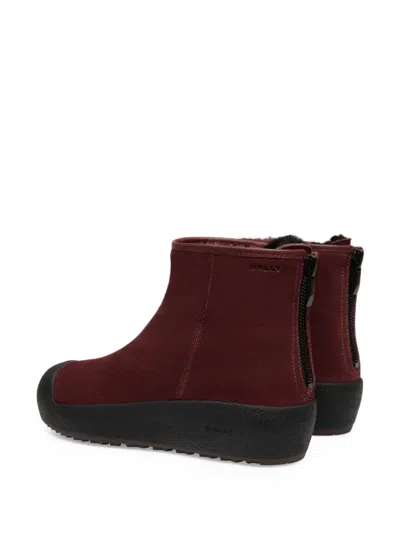 Bally Curling Zip-fastening Snow Boots In Red