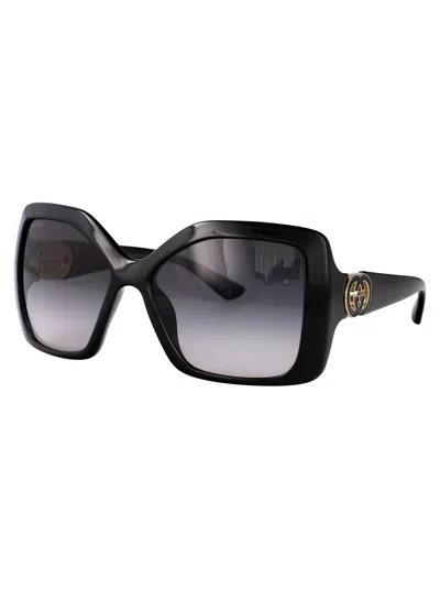 Gucci Black-black-grey Injectate Sunglasses In Black