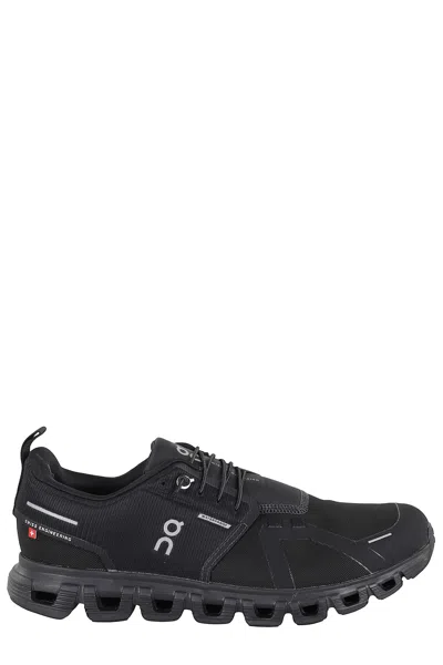 On Low-profile Sneakers With Segmented Sole And Reflective Accents In Black